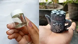 Vintage Kettle Made From Empty Acrylic Colour Bottle | best use of waste | Diy