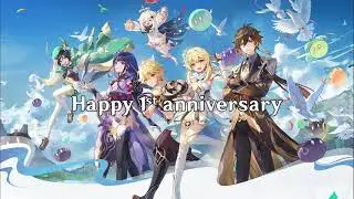 #AnniversarySatuTahunGenshinImpact
