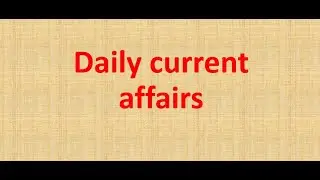 current affairs 11 may 2020