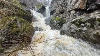 Красоты Башкирии. Водопад Кабарзык в окрестностях горнолыжного курорта Банное