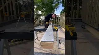 How To Build A Flinch Beam For Garden Room #shorts #asmr