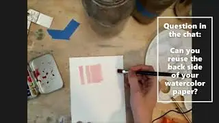 Creating Effects & Textures in Watercolor Part 1| From live class | Watercolor with Hollis