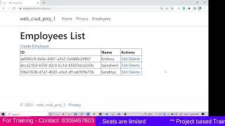 NetCore MVC CRUD Tutorials Telugu - Introduction