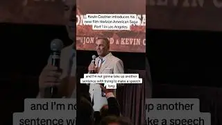 Kevin Costner introduces his new film Horizon American Saga Part 1 in Los Angeles 