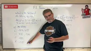 FE Review: Math Problem 4
