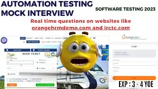 Automation Testing Mock Interview | Selenium + Java + Manual | Software Testing Zone