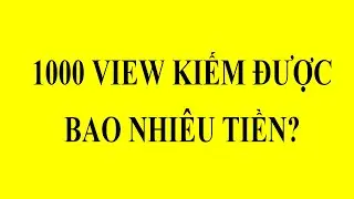 1000 VIEW kiếm được bao nhiêu tiền?