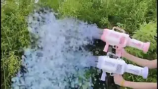 Rocket Boom Bubble Gun Electric 44/64 Hole Bubble Gun Gatlin Gun Machine