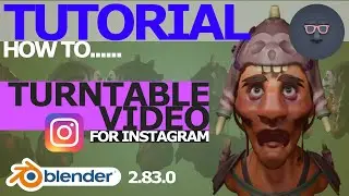Blender 2.8 Tutorial - How to Make a Turntable Animation for Instagram in Blender!