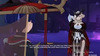 Secret talk between Signora and Scaramouche you probably missed.