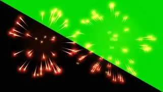 FREE Green Screen | Red Fireworks