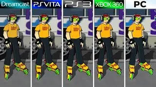 Jet Set Radio (2000) Dreamcast vs PS Vita vs PS3 vs XBOX 360 vs PC