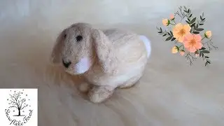 NEEDLE FELTING Bunny Time Lapse ASMR Tutorial