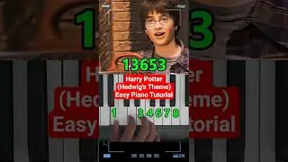 How to Play Harry Potter (Hedwig's Theme) Easy Piano Tutorial 