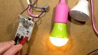 Electronically controlled LED lamps glowing when off.