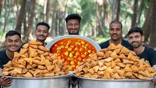 PUNJABI SAMOSA | Chole Samosa | Street Style Chole Samosa Recipe | Village Rasoi