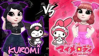 My Talking Angela 2 💟 Kuromi vs My Melody 💗 Sanrio Cosplay 🌈💋
