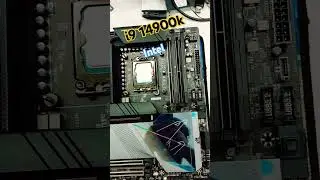 Intel 14900k view of installed on motherboard #desktop #intel #computer #kolkata