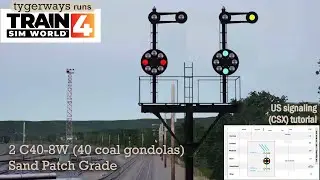 US Signaling (CSX) | CPL B&O Color Position Light Signals | Dash-8 | Sand Patch Grade (TSW tutorial)