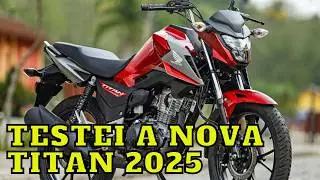 Test Ride new Honda Titan 160 model 2025. #honda #titan2025 #novacg #novatitan160 #cg2025