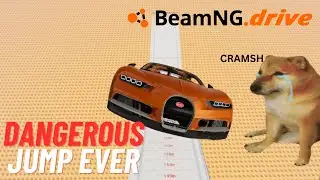 Top cars in the Worlds most dangerous Ski jump track BeamNG.drive