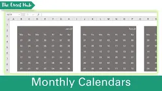 How To Create Multiple Calendars Quickly And Automatically In Excel (Without ANY VBA CODING!)