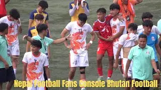NEPAL VS BHUTAN | SAFF U-20 Men's Championship 2024 | Nepali Fans Console Bhutan Football Team