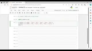 How to create a simple table using strings in Jupyter Notebook?!