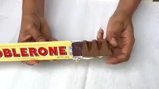 How to properly break off a Toblerone the correct way to break