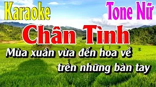 Chân Tình Karaoke Tone Nữ Karaoke Lâm Organ - Beat Mới