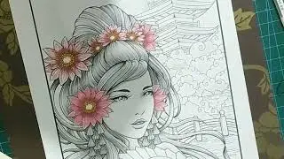 color this beauty with me (time lapse) part 1