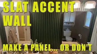 Slat Accent Wall - Build Your Own Panel Instead... or Don't