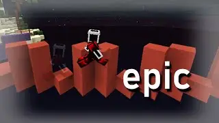 Using Parkour to win The Bridge (in hypixel)