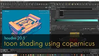 Houdini 20.5 - toon shading using copernicus