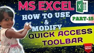 Quick Access Toolbar in Excel Customize Quick Access Toolbar in MS Excel | New, Open, Save, Redo-15