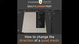 How to Change Mesh Direction in Blender