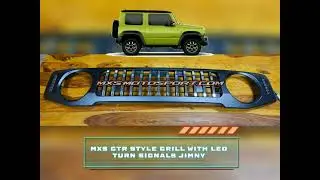 🏁 MXS GTR Style Grill For Suzuki JIMNY With LED Turn Signals by MxsMotosport