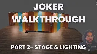 Joker Folie à Deux | 3D Background Design | Blender | Part 2- Stage & Lighting