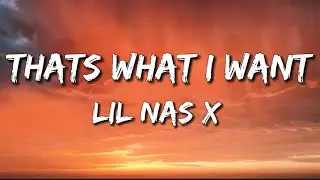 THATS WHAT I WANT - Lil Nas X // Lyrics