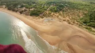 heli flight over Darwin's West town -Croc Spotting