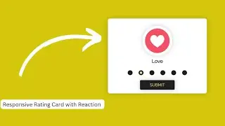 How to Create Responsive Rating Card Reaction Using HTML and CSS @mrcodebox33