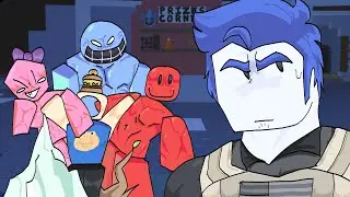 Coolkid, Bluudude and Pretty princess prank Guest 1337 | Forsaken animation meme