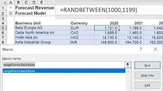 How to convert formulas to values in Excel