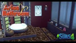 Sims 4 Zodiac CC Collection: Aries Bathroom