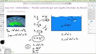 Aula 8.4 - Hidrostática - pressão exercida por um líquido - Teorema de Stevin