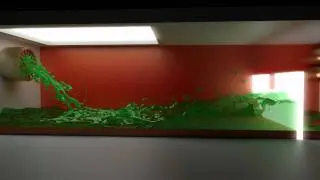 Cycles Test 06 - Green Ectoplasm Fluid (Blender 2.6)