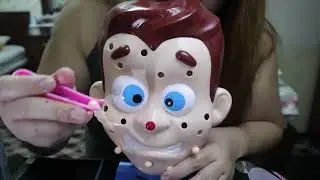ASMR RELAXING REMOVAL OF PIMPLES AND FACIAL MASSAGE