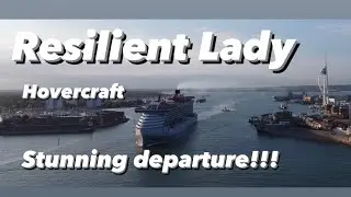 Stunning!! Resilient Lady departure.Drone footage! Bonus Hovercraft