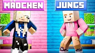 JUNGS vs MÄDCHEN in Minecraft Freunde