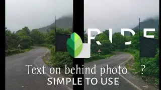 text behind object on  snapseed /#typography on snapseed app |#behind_text by playboy editing